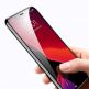 Baseus Anti-bluelight Full Screen Tempered Glass (0.30mm) - калено стъклено защитно покритие за целия дисплей на iPhone 11 Pro, iPhone XS, iPhone X (прозрачен-черен) (2 броя) 7