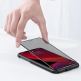 Baseus Privacy 3D Tempered Glass (0.30mm) - калено стъклено защитно покритие с извити ръбове и определен ъгъл на виждане за целия дисплей на iPhone 11 Pro, iPhone XS, iPhone X (черен-прозрачен) (два броя) 11