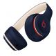 Beats Solo 3 Wireless On-Ear Headphones Beats Club Collection - професионални безжични слушалки с микрофон и управление на звука (тъмносин) 3