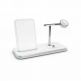 Zens Aluminium Stand + Apple Watch + Dock - док станция и поставка за безжично зареждане на Qi устройства, Apple Watch и Apple AirPods (бял) 2