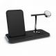 Zens Aluminium Stand + Apple Watch + Dock - док станция и поставка за безжично зареждане на Qi устройства, Apple Watch и Apple AirPods (черен) 2