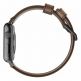 Nomad Strap Modern Leather - кожена (естествена кожа) каишка за Apple Watch 42мм, 44мм (кафяв-черен) 2