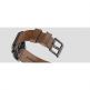 Nomad Strap Modern Leather - кожена (естествена кожа) каишка за Apple Watch 42мм, 44мм (кафяв-черен) 6