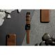 Nomad Strap Modern Leather - кожена (естествена кожа) каишка за Apple Watch 42мм, 44мм (кафяв-черен) 9
