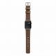 Nomad Strap Modern Leather - кожена (естествена кожа) каишка за Apple Watch 42мм, 44мм (кафяв-сребрист) 2