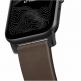 Nomad Strap Modern Slim Leather - кожена (естествена кожа) каишка за Apple Watch 38мм, 40мм (кафяв-черен) 3