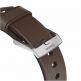 Nomad Strap Modern Slim Leather - кожена (естествена кожа) каишка за Apple Watch 38мм, 40мм (кафяв-сребрист) 4
