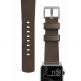 Nomad Strap Modern Slim Leather - кожена (естествена кожа) каишка за Apple Watch 38мм, 40мм (кафяв-сребрист) 7