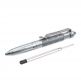 4smarts 2in1 Ballpoint Pen with Glass Breaker - алуминиев химикал с остър връх за чупене на стъклото на автомобил (сив) 1