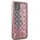 Guess Peony Liquid Glitter Case - дизайнерски кейс с висока защита за iPhone 11 Pro Max (розов) 4