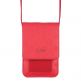 Guess Wallet Universal Phone Bag - кожена чанта (портфейл) с презрамка (червен)  2