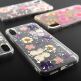 4smarts Soft Cover Glamour Bouquet - силиконов (TPU) калъф с цветя за iPhone XS, iPhone X (златист-розов) 2