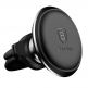 Baseus Magnetic Air Vent Mount Holder with Cable Clip - магнитна поставка за радиатора на кола за смартфони (черен) 3