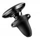 Baseus Magnetic Air Vent Mount Holder with Cable Clip - магнитна поставка за радиатора на кола за смартфони (черен) 4