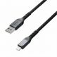 Nomad Kevlar USB-A to Lightning Cable - здрав кевларен кабел за устройства с Lightning порт (300 см) (черен) 1