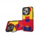 Хибриден удароустойчив кейс с MagSafe за iPhone 16 Pro Max - FC Barcelona Official Magnetic Hybrid Case (жълт-червен)