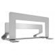 Macally Vertical Laptop Stand - вертикална стоманена поставка за MacBook и лаптопи (сребрист) 2