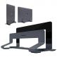 Macally Vertical Laptop Stand - вертикална стоманена поставка за MacBook и лаптопи (тъмносив)  1