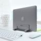 Macally Vertical Laptop Stand - вертикална стоманена поставка за MacBook и лаптопи (тъмносив)  6