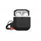 Urban Armor Gear Soft Touch Waterproof Silicone Hang Case - водо и удароустойчив силиконов калъф с карабинер за Apple Airpods (черен-оранжев) 4