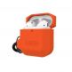Urban Armor Gear Soft Touch Waterproof Silicone Hang Case - водо и удароустойчив силиконов калъф с карабинер за Apple Airpods (оранжев) 6