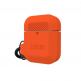 Urban Armor Gear Soft Touch Waterproof Silicone Hang Case - водо и удароустойчив силиконов калъф с карабинер за Apple Airpods (оранжев) 7