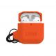 Urban Armor Gear Soft Touch Waterproof Silicone Hang Case - водо и удароустойчив силиконов калъф с карабинер за Apple Airpods (оранжев) 8