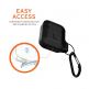 Urban Armor Gear Soft Touch Waterproof Silicone Hang Case - водо и удароустойчив силиконов калъф с карабинер за Apple Airpods (черен) 6