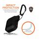 Urban Armor Gear Soft Touch Waterproof Silicone Hang Case - водо и удароустойчив силиконов калъф с карабинер за Apple Airpods (черен) 7
