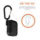Urban Armor Gear Soft Touch Waterproof Silicone Hang Case - водо и удароустойчив силиконов калъф с карабинер за Apple Airpods (черен) 8