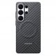 Оригинален кевларен кейс с MagSafe за Samsung Galaxy S26 Ultra - Samsung Carbon Magnet Case EF-KS948SSE (сив)