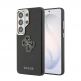 Дизайнерски кожен кейс за Samsung Galaxy S26 Ultra - Guess PU 4G Resin Metal Logo Leather Hard Case (черен)