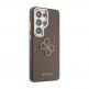 Дизайнерски кожен кейс за Samsung Galaxy S26 Ultra - Guess PU 4G Resin Metal Logo Leather Hard Case (кафяв) 4
