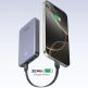 Преносима външна батерия с 1xUSB-C и 1xUSB-A изходи и технология за бързо зареждане - Ugreen Two Way Power Bank 10000 mAh 22.5W (сив) 4