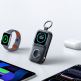 Преносима външна батерия вградени Lightning и USB-C кабели, USB-C порт и зареждане на Apple Watch  - Joyroom JR-W19 Power Bank 5000mAh With 5W Wireless Apple Watch Charging (черен) 10
