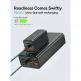 Външна батерия 26800 mAh с 4xUSB и 2xUSB-C изходи за зареждане на смартфони и таблети - Baseus Ambilight Power Bank 65W with Digital Display Quick Charge (черен) 7