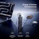 Външна батерия с вграден USB-C кабел, USB-C и USB-A портове и технология за бързо зареждане - Baseus EnerGeek GR11 Power Bank With Retractable USB-C Cable 10000mAh 100W (тъмносив) 5