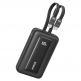 Външна батерия с вградени USB-C кабели и USB-C, USB-A портове и технология за бързо зареждане - Anker Zolo Power Bank 45W 20000 mAh (черен) 1