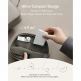 Преносима тройна поставка (пад) за безжично зареждане за iPhone с MagSafe, Apple Watch, AirPods и Qi съвместими мобилни устройства - Anker MagGo 3-in-1 MagSafe Qi2 Pocket Charger (бял) 2
