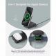 Преносима тройна поставка (пад) за безжично зареждане за iPhone с MagSafe, Apple Watch, AirPods и Qi съвместими мобилни устройства - Anker MagGo 3-in-1 MagSafe Qi2 Pocket Charger (черен) 4
