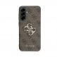 Дизайнерски кожен кейс за Samsung Galaxy A36 - Guess PU 4G Metal Logo Leather Hard Case (кафяв) 1