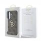 Дизайнерски кожен кейс за Samsung Galaxy A36 - Guess PU 4G Metal Logo Leather Hard Case (кафяв) 5