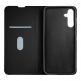  Кожен калъф, тип портфейл с поставка и отделение за кр. карти за Samsung Galaxy A15, Galaxy A15 5G - OBALME SmoothTouch Leather Flip Case (черен) 1