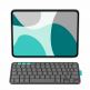 Безжична клавиатура, кейс и поставка за iPad Pro 13 (2025), iPad Pro 13 (2024), iPad Air 13 (2025), iPad Air 13 (2024) - Logitech Flip Folio Keyboard Case US (тъмносив) 1