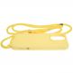 Силиконов (TPU) калъф с връзка за носене за iPhone 15 Pro - Mobile Origin Lanyard Silicone Case (жълт) 2