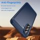 Тънък силиконов (TPU) калъф за Samsung Galaxy A57 5G - Techsuit Carbon Silicone Case (син) 3