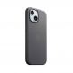 Оригинален текстилен кейс с MagSafe за iPhone 15 - Apple iPhone FineWoven Case with MagSafe (черен) (bulk) 2
