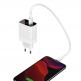 Baseus Mirror Lake Dual USB QC 3.0 Wall Charger 18W CCJMHC-A02 - захранване за ел. мрежа с USB и USB-C изходи и технология за бързо зареждане (бял) 4