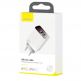 Baseus Mirror Lake Dual USB QC 3.0 Wall Charger 18W CCJMHC-A02 - захранване за ел. мрежа с USB и USB-C изходи и технология за бързо зареждане (бял) 5