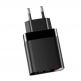 Baseus Mirror Lake Dual USB QC 3.0 Wall Charger 18W CCJMHA-A01 - захранване за ел. мрежа с два USB изхода и технология за бързо зареждане (черен) 2